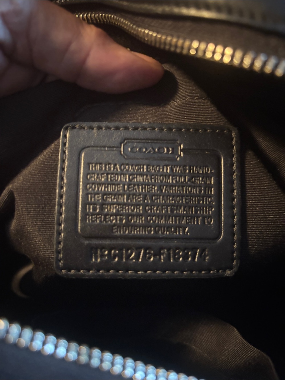 Coach Addison F18374 Black Leather Pleated Satchel with Removable Strap - Picture 10 of 11